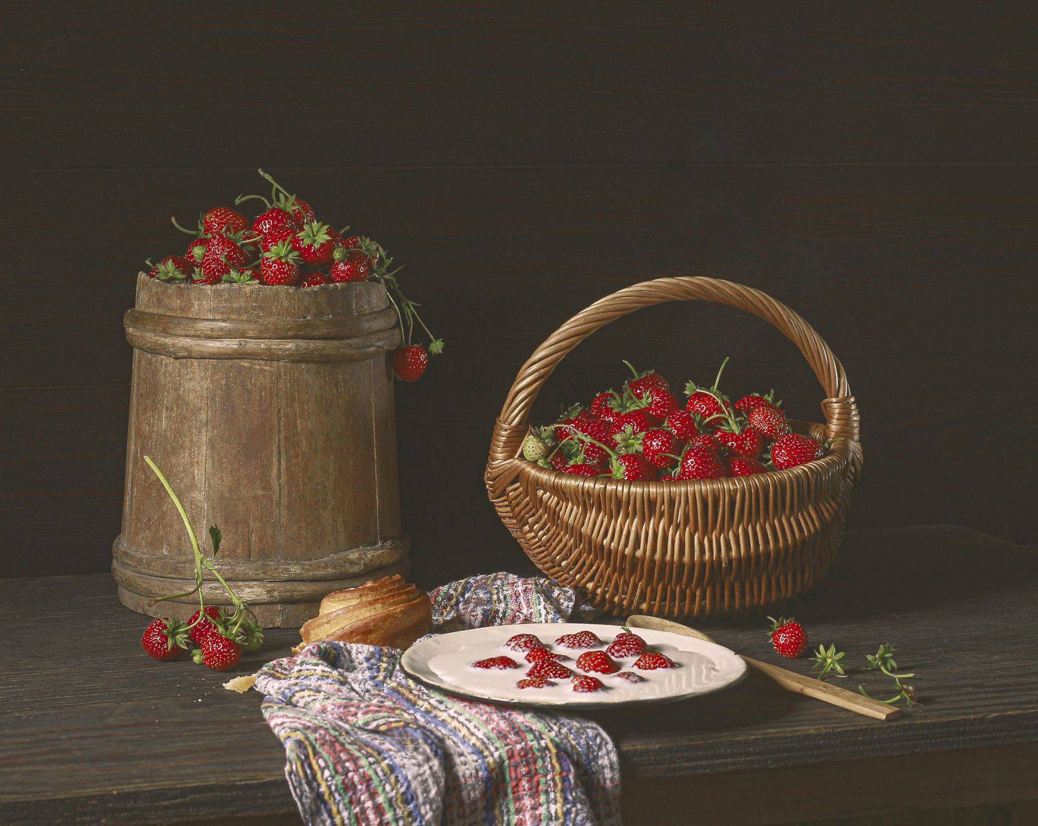 натюрморт, фотонатюрморт, лето, ягода, клубника, молоко, еда, полдник, (still life, наталья казанцева, Наталья Казанцева