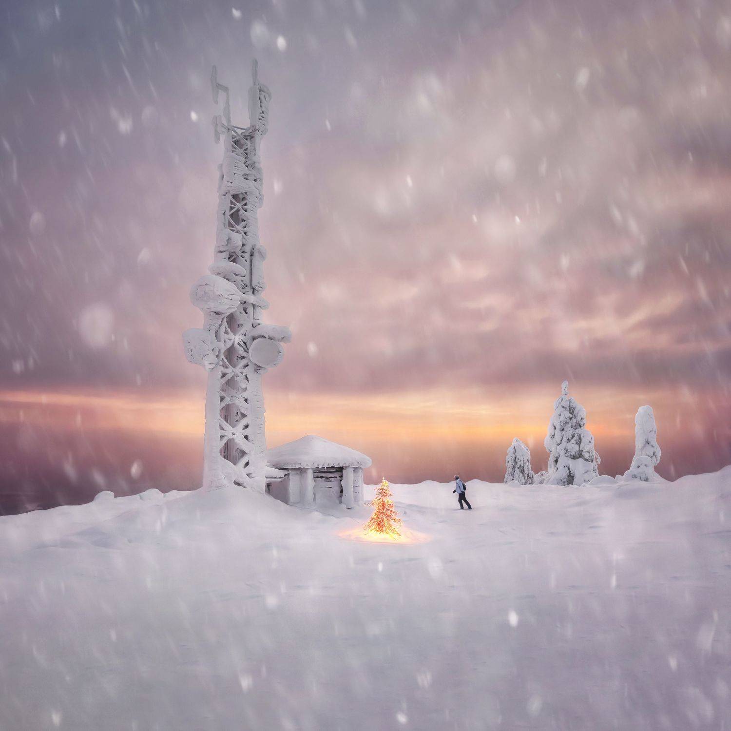 To the Santa's Radio. Автор: Андрей Чабров levi, lapland, polar day, santa, mc, hny, лапландия, зима, шерегеш, рождество, Андрей Чабров