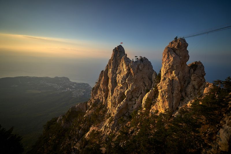 горы, рассвет, крым Ай-Петриphoto preview