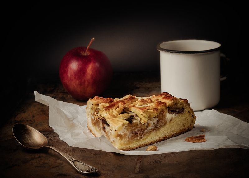 ужин, пирог с грушей Поздний ужинphoto preview