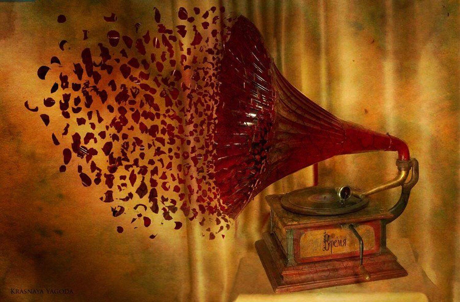Время.. Автор: Irina Fedina время, граммофон, Irina Fedina