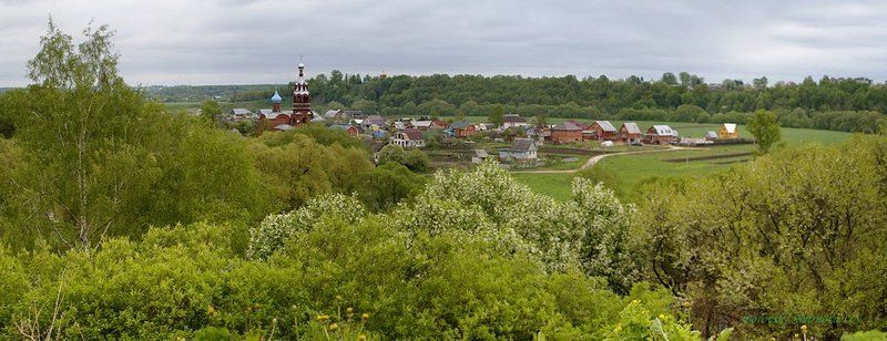 городок, луг, пейзаж Боровские просторы фото превью
