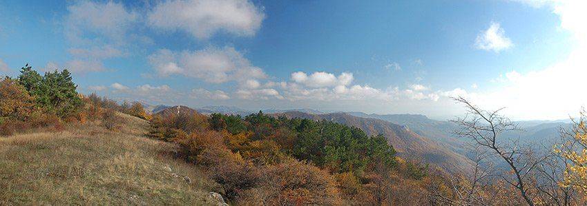 Крым, осень. Панорама. Автор: Юрий Охлопков , Юрий Охлопков