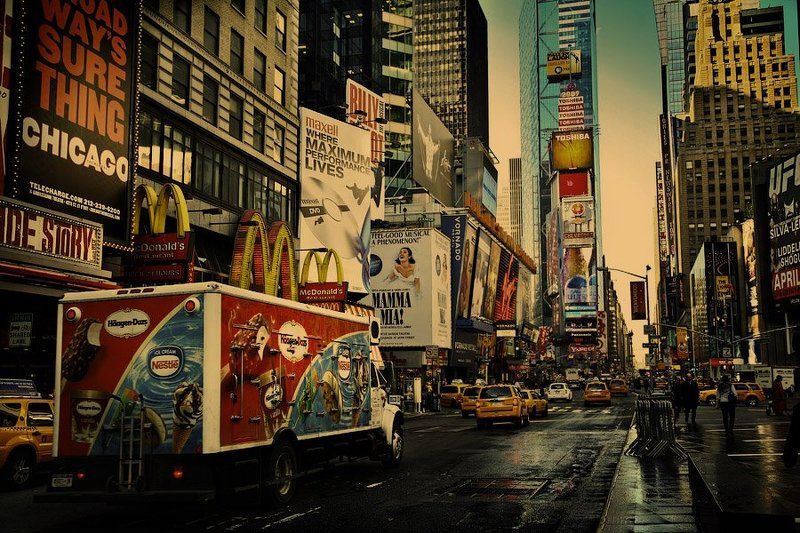 Утро на Тайм сквер.photo preview