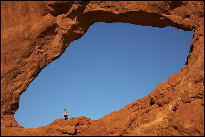 south window, arches national park, utah, usa Соринка в глазуphoto preview