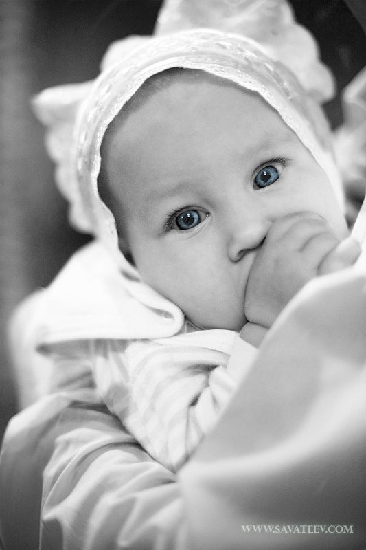 девочка, глаза, малыш, отец, руки, доверие Глазкиphoto preview