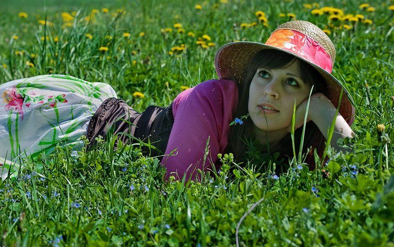 девушка,красота,настроение Оля в поле...photo preview