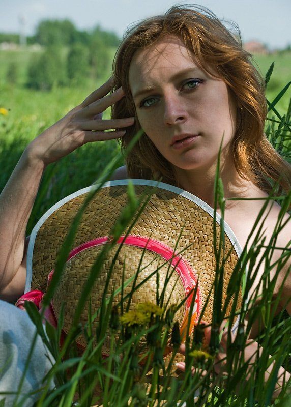 девушка,красота,настроение Tеya со шляпкой...photo preview