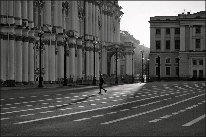 2009, петербург, июнь, пейзаж, человек, утро, город Утро. Петербург. Июньphoto preview