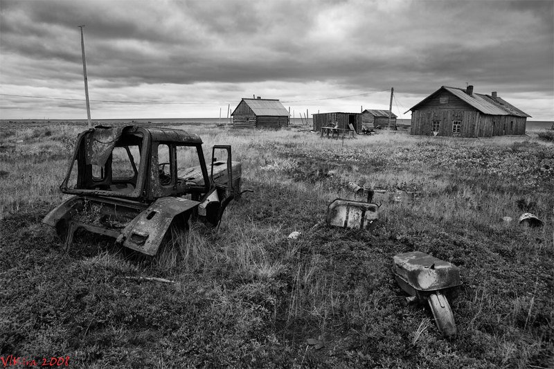 кольский п-ов, рыбацкая тоня, пейзаж Заброшенная рыбацкая тоняphoto preview