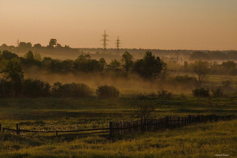 день, очистки, водоемов Утро....photo preview