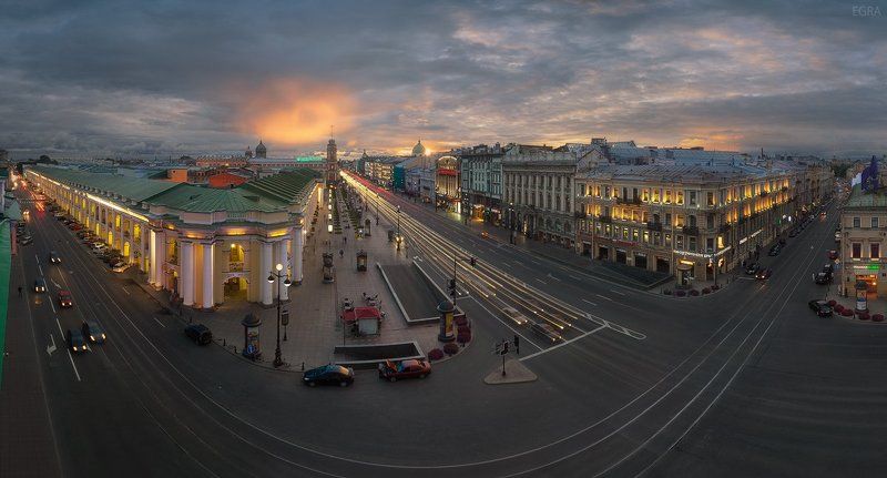 Nevsky, Sadovaya, Saint Petersburg, Гостиный двор, Невский, Садовая, Санкт-Петербург час Невского фото превью