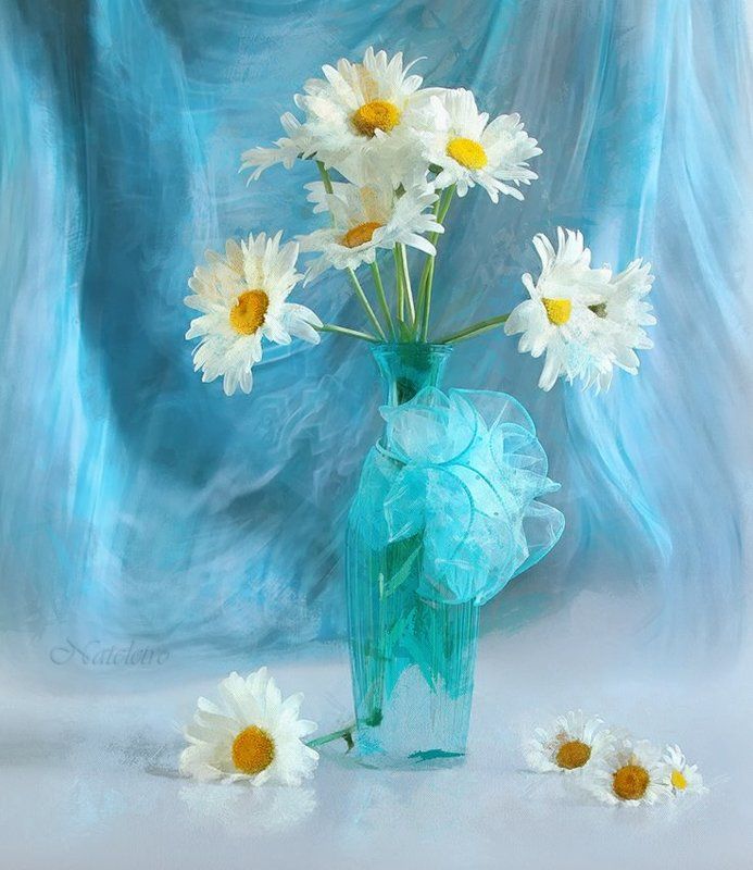 Ваза, Весна, Натюрморт, Ромашки, Цветы ~***~photo preview