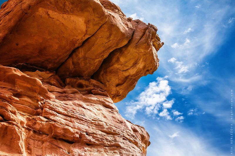 Blue, Clouds, Mountain, Rock, Sky, Yellow .photo preview