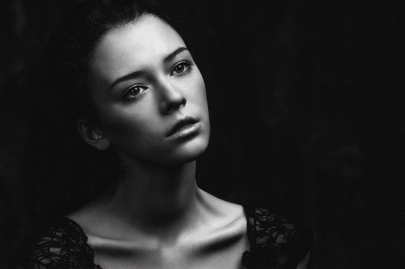 Beautiful, Beauty, Black & white, Bw, Emotion, Face, Girl, Light, Model, Moscow, Nikon, People, Portrait, Studio Where are youphoto preview