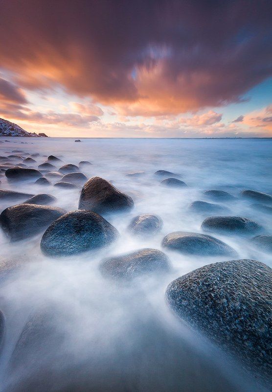 Лофотены, Морской пейзаж, Норвегия, Пейзаж Притяжение фото превью