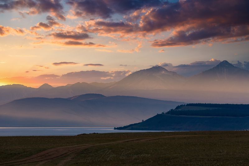 монголия, хубсугул, закат Закат на Хубсугулеphoto preview