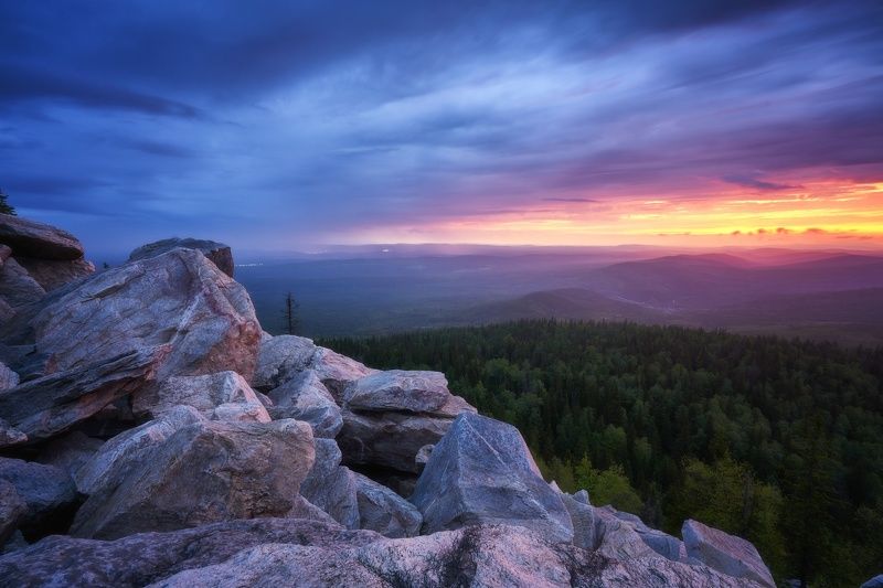 зюраткуль zuratkul рассвет sunrise Рассвет На Хребте Зюраткуль фото превью