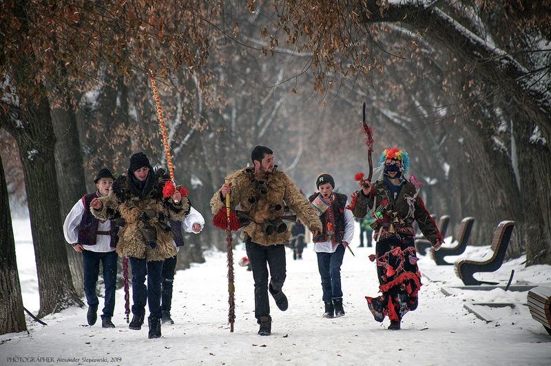 carolers Carpathian carolersphoto preview