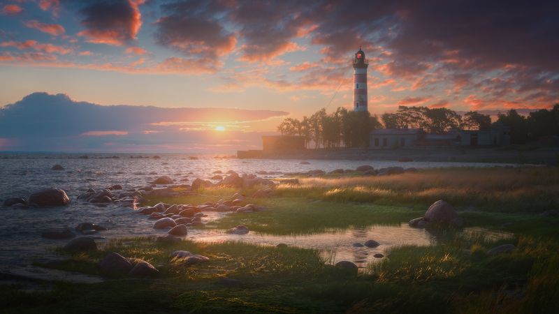 Шепелёвский маяк Утро у маякаphoto preview