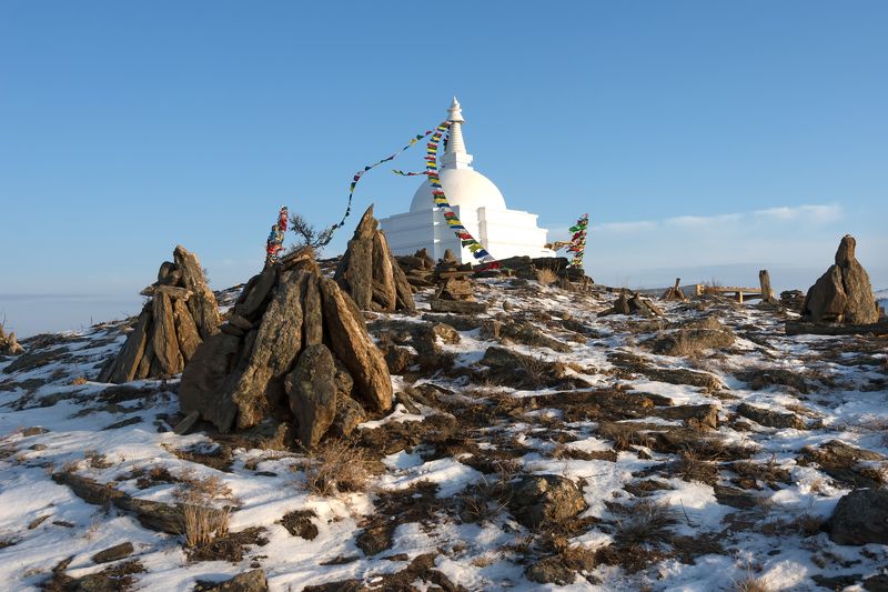 Ступа на острове Огой. Байкалphoto preview