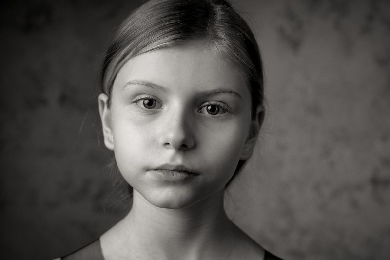 студийный портрет, детский портрет, семейный, концептуальное, черно-белое Варвараphoto preview