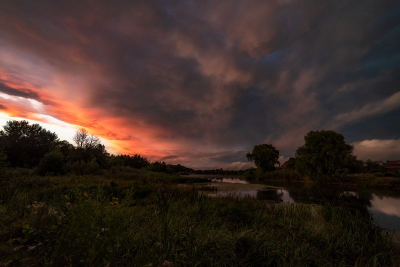 шебекино, титовка, река нежеголь, вечер, летний вечер Летнее настроение.photo preview