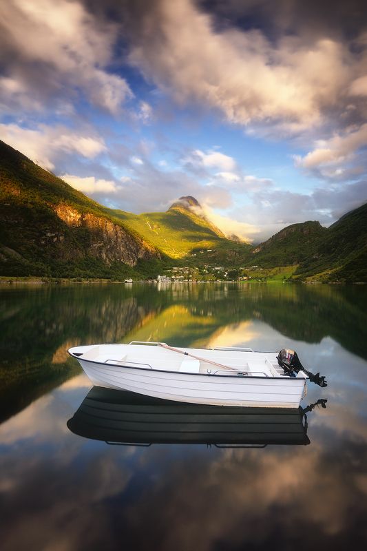 Geiranger, fjord, Norway, mountains, summer Geirangerphoto preview
