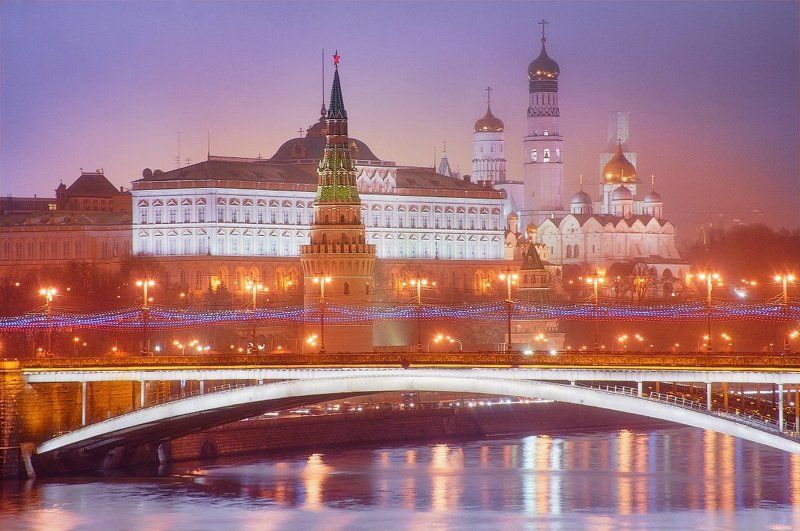 кремль, москва, москва-река, россия, столица Кремль. Большой Московский мост.photo preview