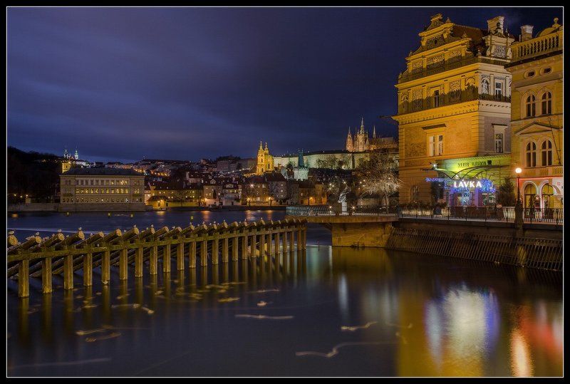 Chez, Praha, Vltava, Влтава, Прага, Чехия ... город Золотой...photo preview