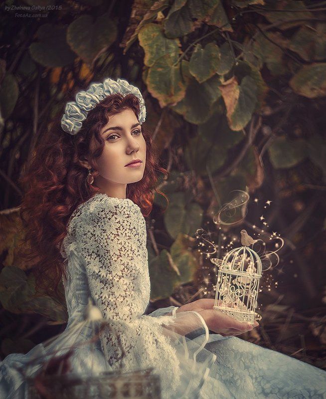 Бабочки, Девушка, Портрет ...photo preview