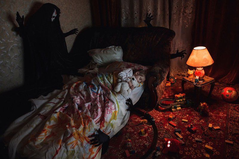 Dark, Fine art, Girl, Mikebatenev, Photo, Portrait, Toys \