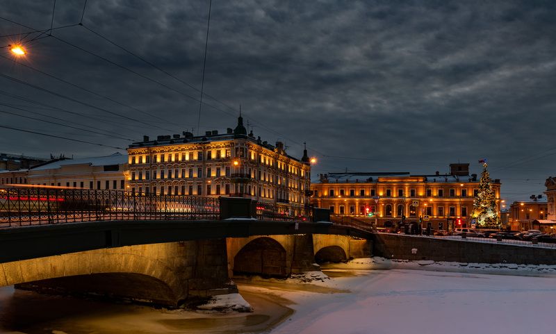 город питер санкт-петербург ночь рождество Город в ожидании праздникаphoto preview