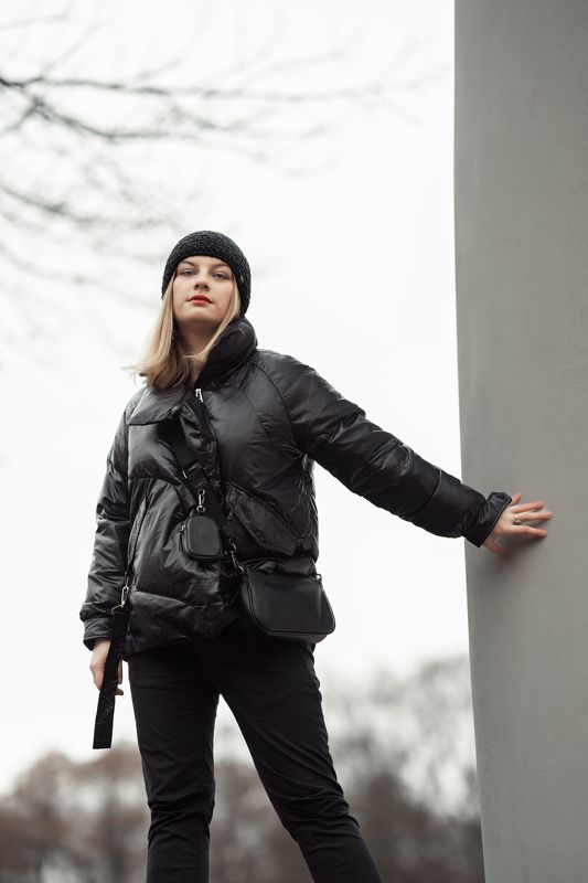 portrait fashion woman girl outdoor photo preview