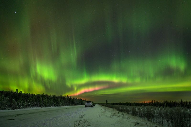 ямал, надым, аврора, небо Дыхание Аврорыphoto preview
