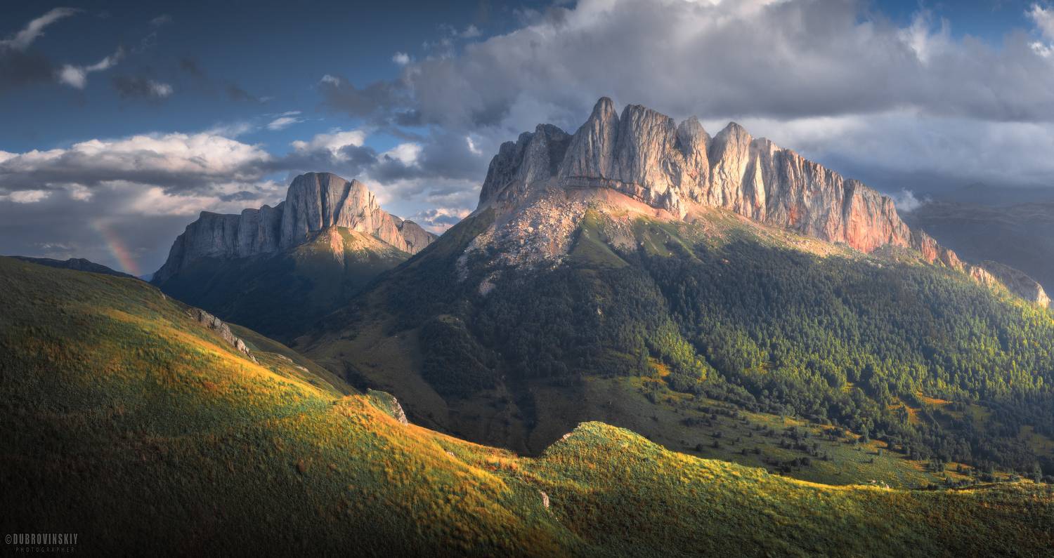 ачешбоки, кавказ, горы, чертовы ворота, лето, облака, адыгея, Дубровинский Михаил