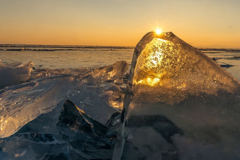 Зимний закат. Байкалphoto preview