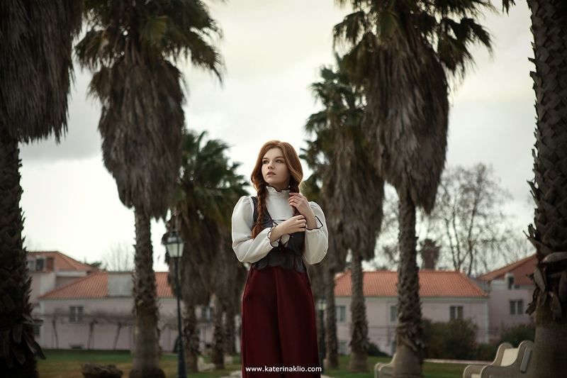 lost, artwork, gardens, oranges, lemon, tree, orange, grape, farm, farming, model, feeling, country, rancho, woman, girl Lost in gardensphoto preview