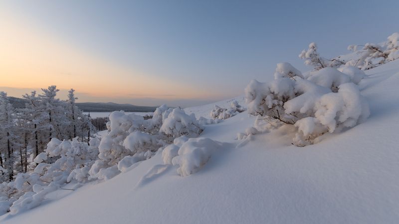 зима Природа под снегомphoto preview