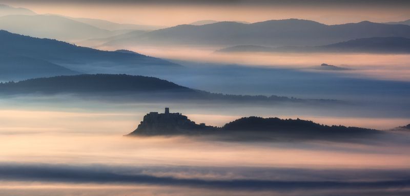 mountains, sunset, waves, slovakia, tatras, nature, spring, summer, poland Castle in the skyphoto preview