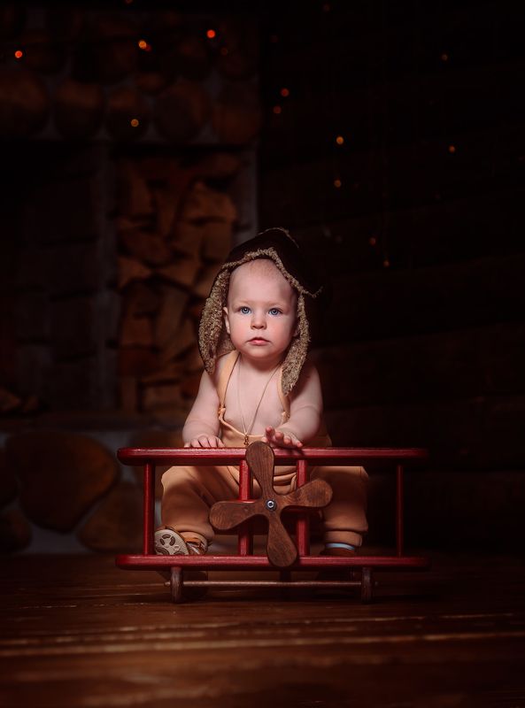 студия, ребенок, мальчик, постановочная, дети, подольск Маленький летчикphoto preview