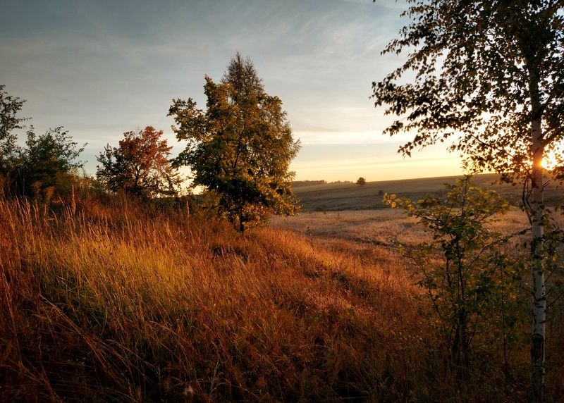 рассвет, осень, природа, утро Сентябрьским утром.photo preview