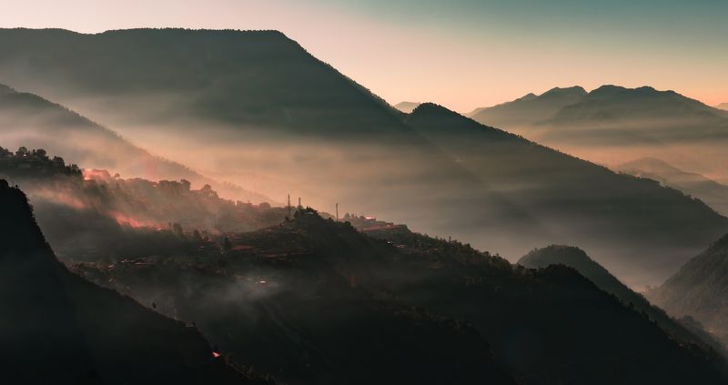 #morning #fog #mist #beautiful #nature #sunrise #winters Morning Mistphoto preview