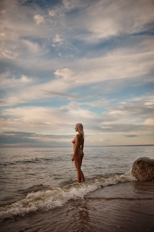 nu, nude, girl, portrait, sea, beach, body, summer, sunset, ню, девушка, портрет, лето, море, пляж, балтика Udriaphoto preview