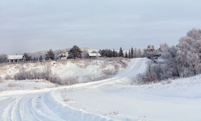 пейзаж, сибирская глубинка, деревушка, Сибирская деревушка.photo preview