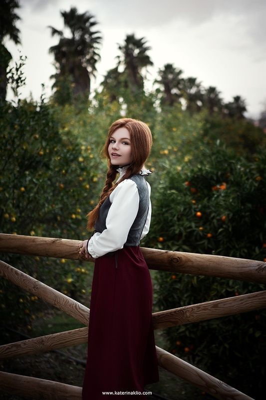 lost, artwork, gardens, oranges, lemon, tree, orange, grape, farm, farming, model, feeling, country, rancho, woman, girl Lost in gardensphoto preview