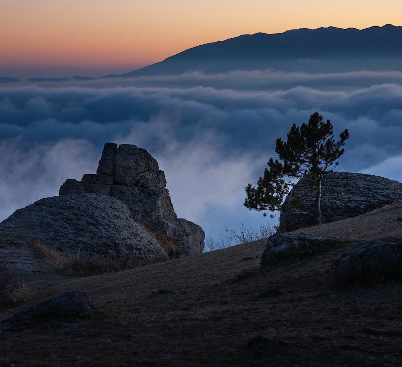 демерджи, крым, закат, облака над Крымомphoto preview