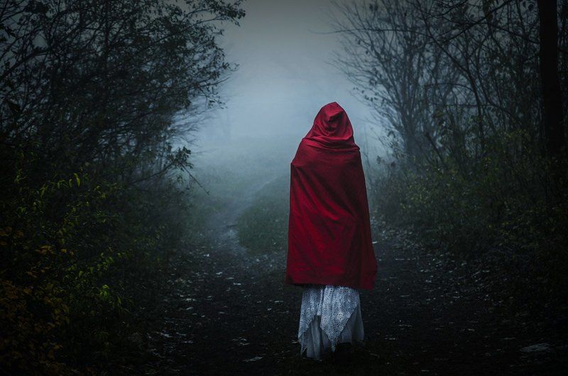 Dark, Girl, Light, Mist, Model, Nikon, People, Style Red hatphoto preview