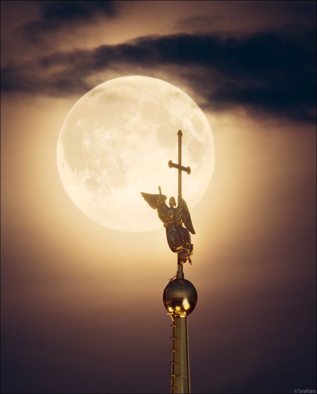 Ангел, Затмение, Луна, Петербург, Суперлуние, Супертеле Суперлуние и затмениеphoto preview