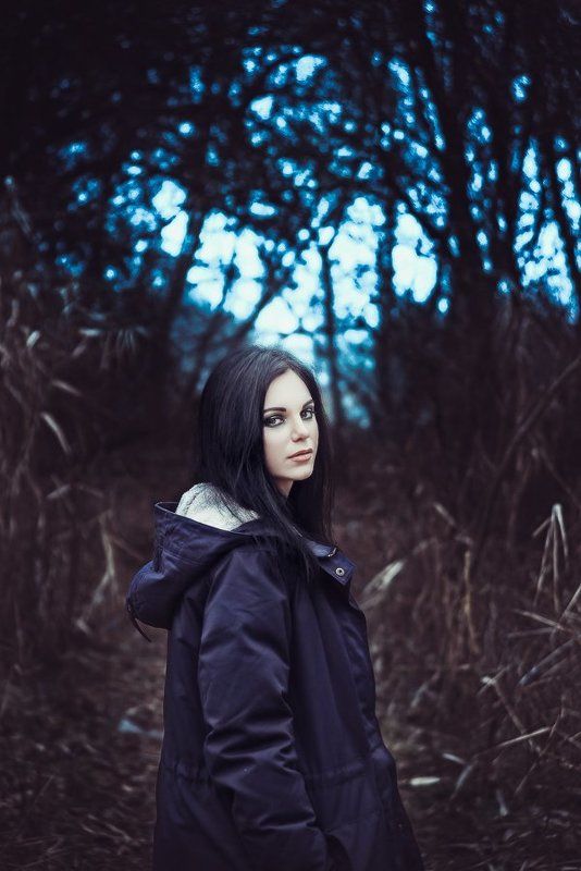 Girl, Nikon, Portrait, Взгляд, Девушка, Лес, Портрет, Холод прогулкаphoto preview